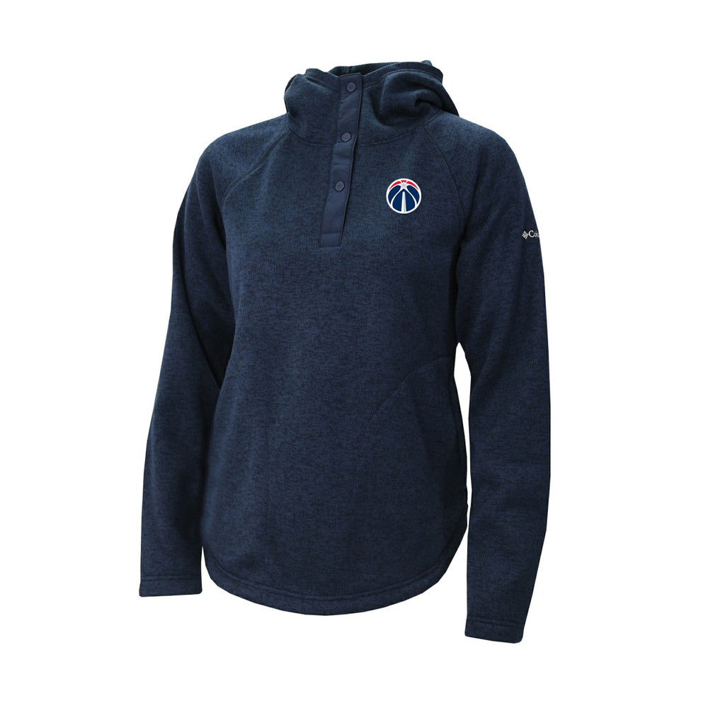Columbia Washington Wizards Women's Sweater Weather Quarter-Snap Hoodie