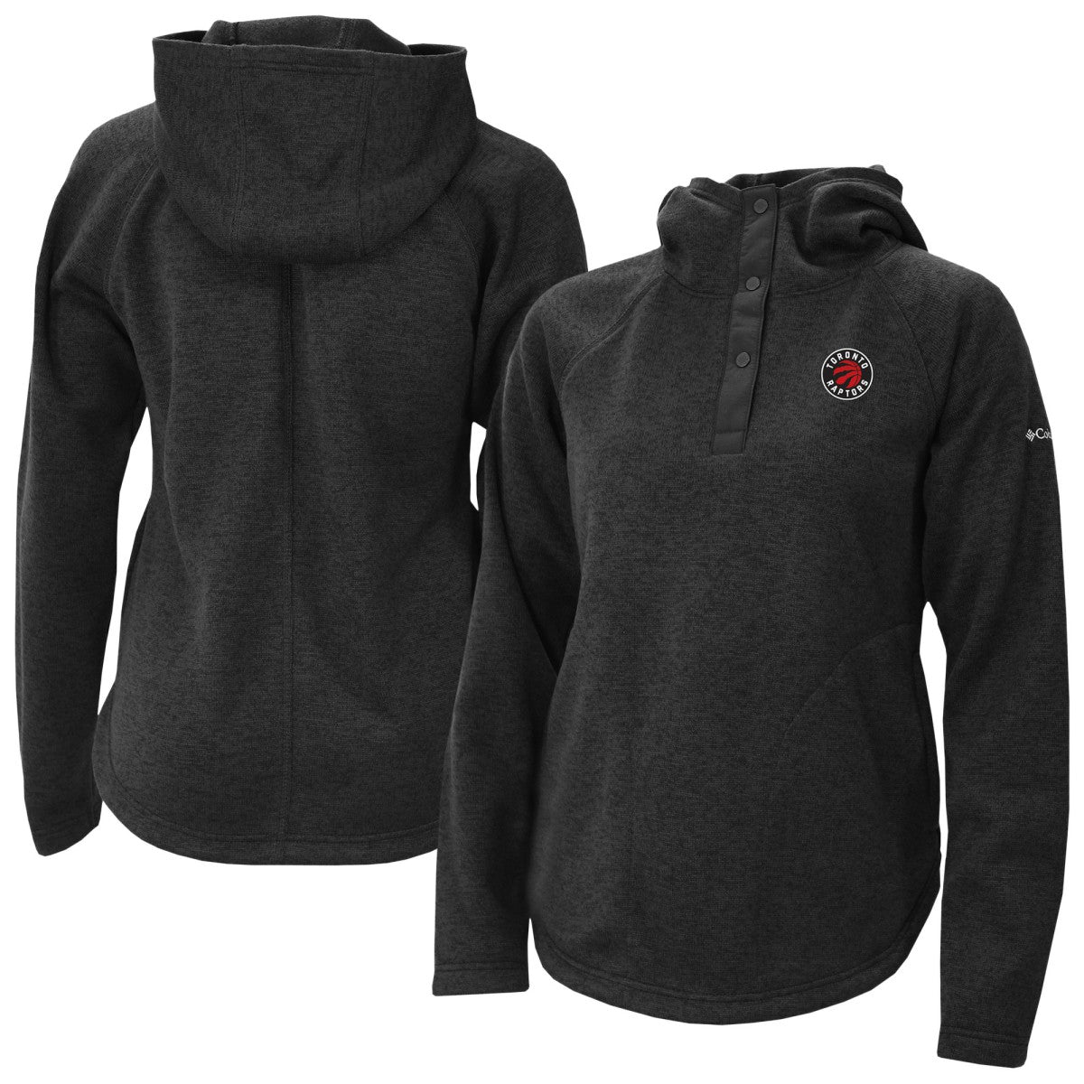 Columbia Toronto Raptors Women's Sweater Weather Quarter-Snap Hoodie