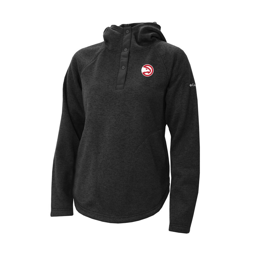 Columbia Atlanta Hawks Women's Sweater Weather Quarter-Snap Hoodie