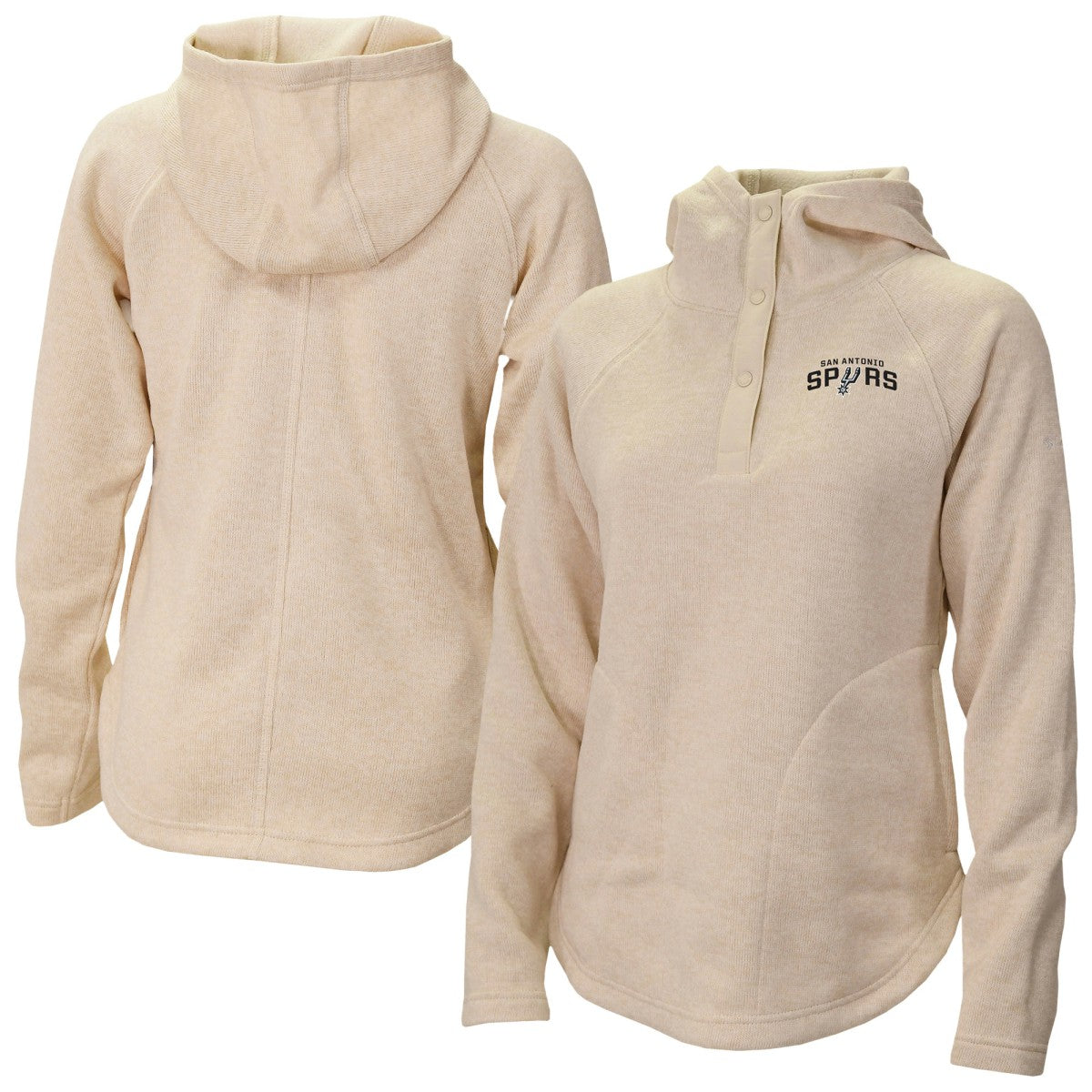 Columbia San Antonio Spurs Women's Sweater Weather Quarter-Snap Hoodie
