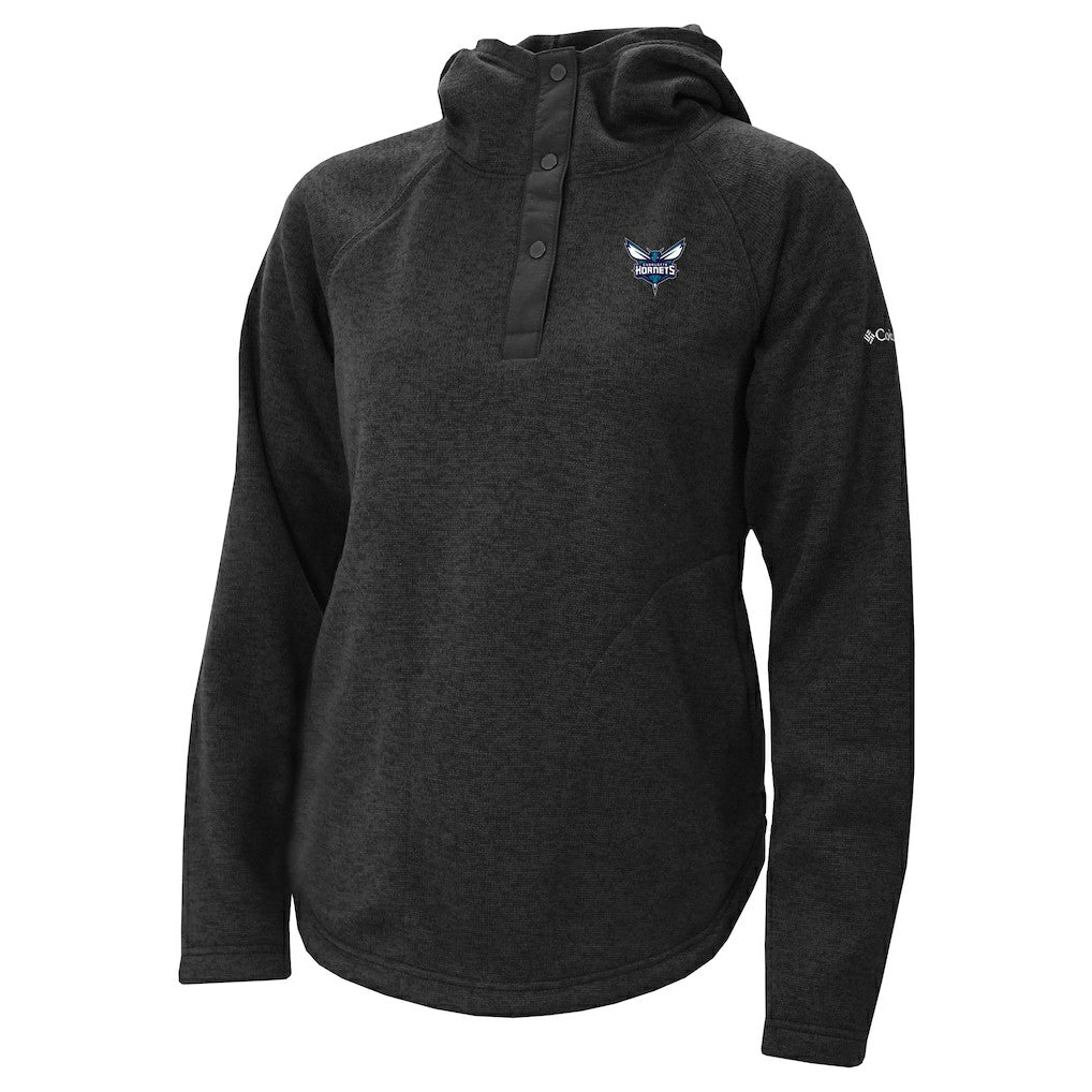 Columbia Charlotte Hornets Women's Sweater Weather Quarter-Snap Hoodie