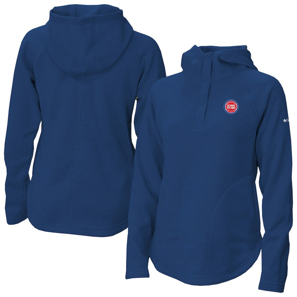 Columbia Detroit Pistons Women's Sweater Weather Quarter-Snap Hoodie sale