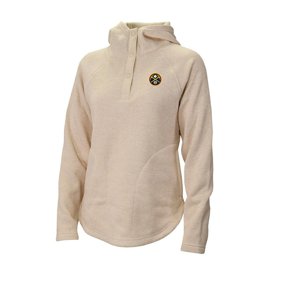 Columbia Denver Nuggets Women's Sweater Weather Quarter-Snap Hoodie sale