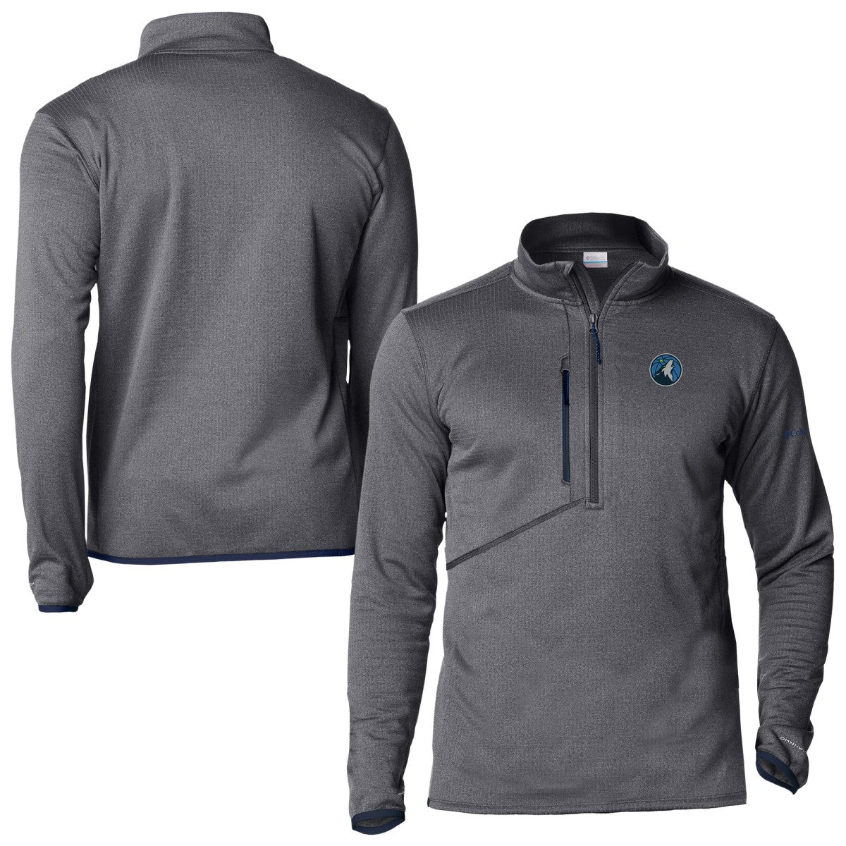 Columbia Minnesota Timberwolves Park View Fleece Half-Zip Top