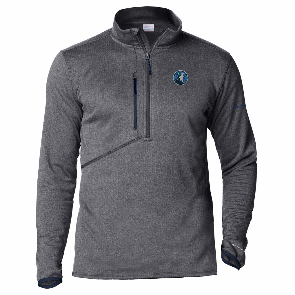 Columbia Minnesota Timberwolves Park View Fleece Half-Zip Top