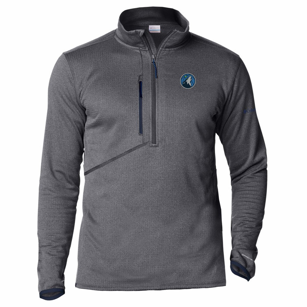 Columbia Minnesota Timberwolves Park View Fleece Half-Zip Top