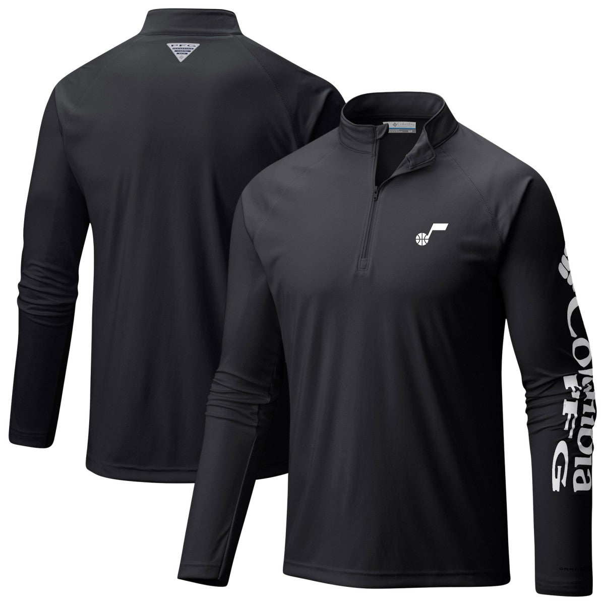 Columbia Utah Jazz PFG Terminal Tackle Quarter-Zip Top
