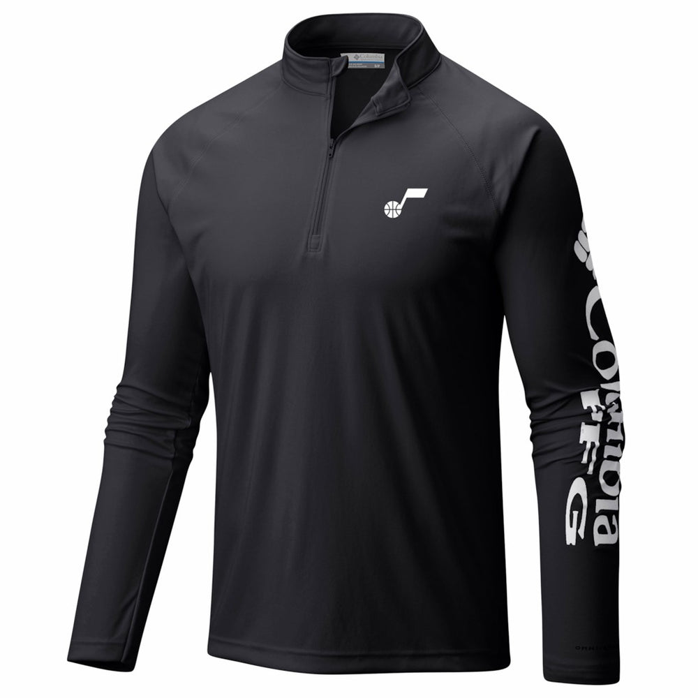 Columbia Utah Jazz PFG Terminal Tackle Quarter-Zip Top