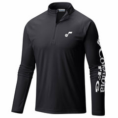 Columbia Utah Jazz PFG Terminal Tackle Quarter-Zip Top
