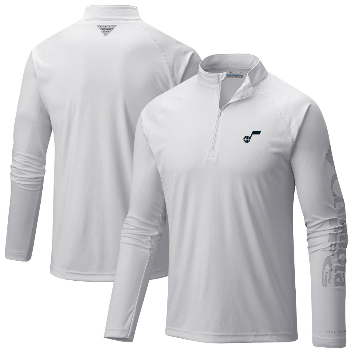 Columbia Utah Jazz PFG Terminal Tackle Quarter-Zip Top