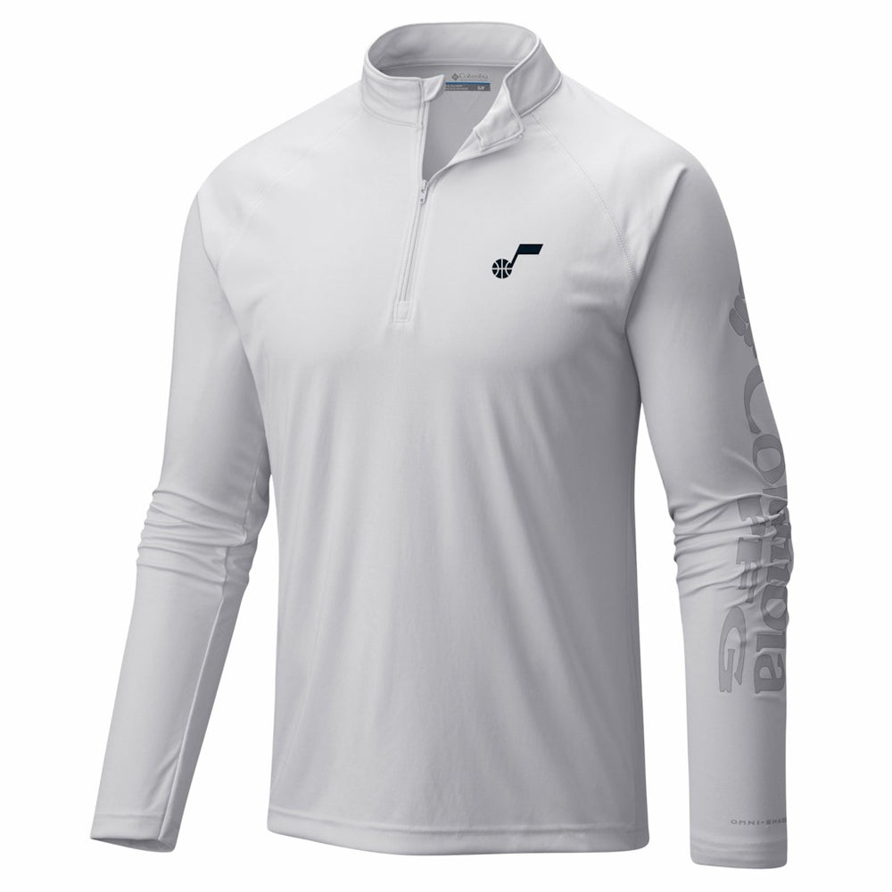 Columbia Utah Jazz PFG Terminal Tackle Quarter-Zip Top
