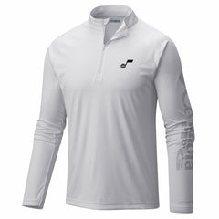 Columbia Utah Jazz PFG Terminal Tackle Quarter-Zip Top
