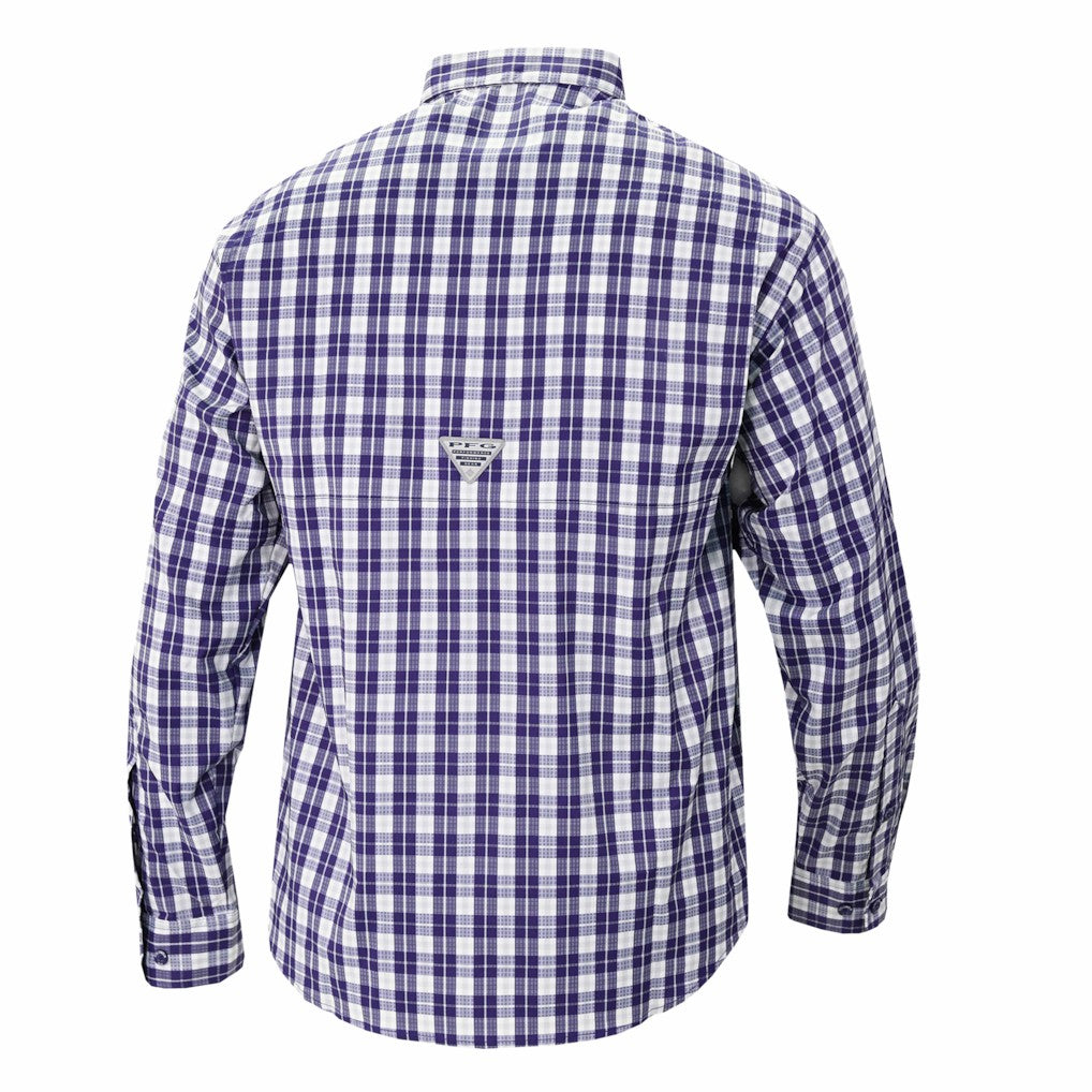 Columbia Los Angeles Lakers Super Tamiami Omni-Shade Long Sleeve Button-Down Shirt