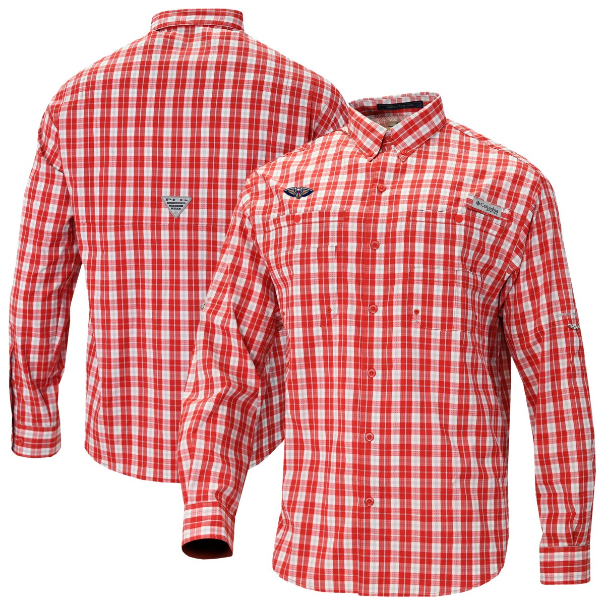 Columbia New Orleans Pelicans Super Tamiami Omni-Shade Long Sleeve Button-Down Shirt