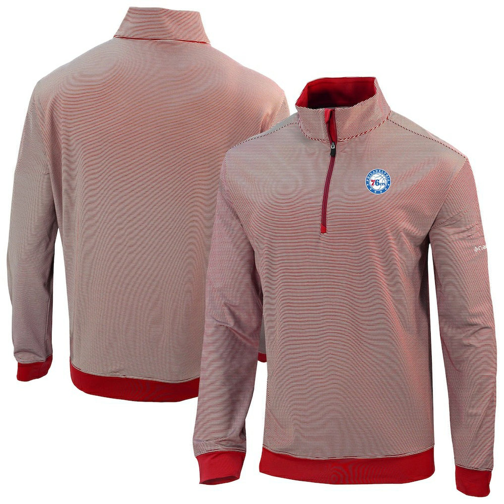 Columbia Philadelphia 76ers Omni-Wick Even Lie Quarter-Zip Top