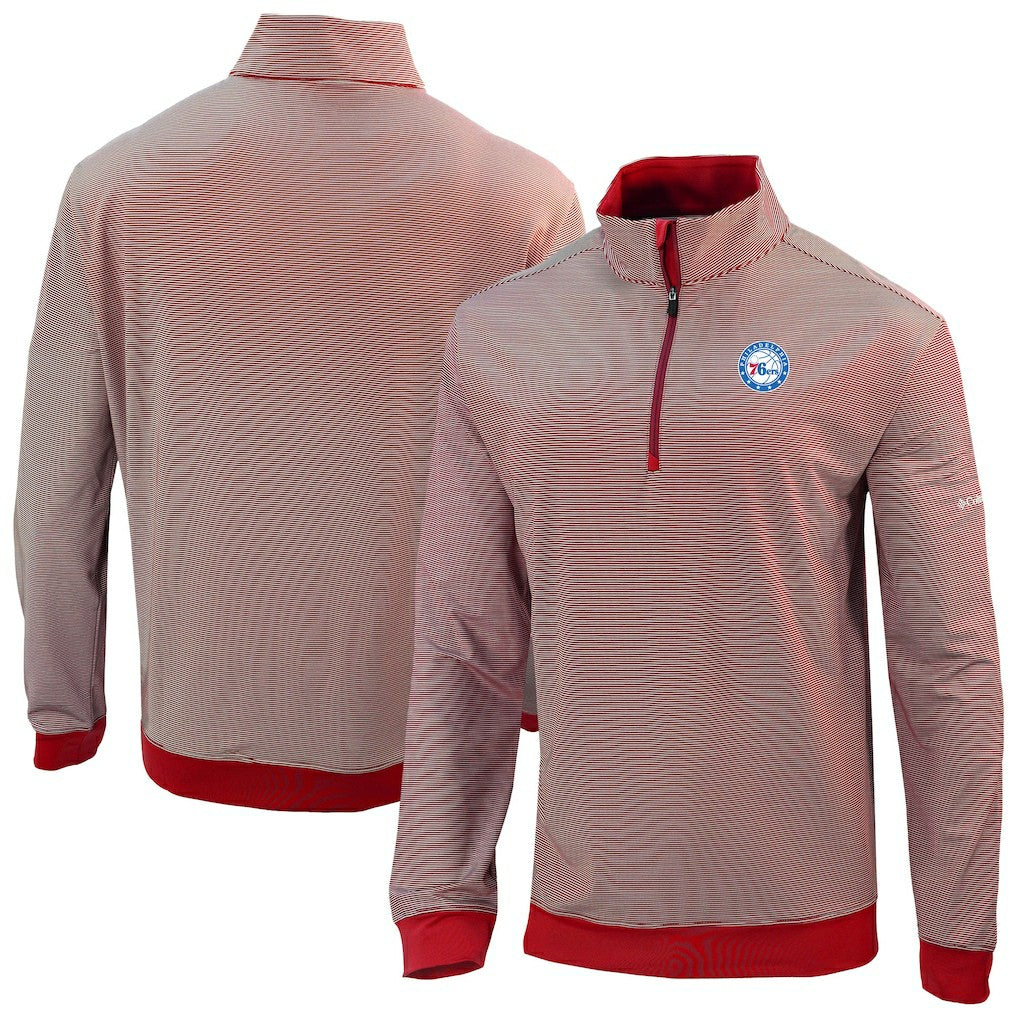 Columbia Philadelphia 76ers Omni-Wick Even Lie Quarter-Zip Top