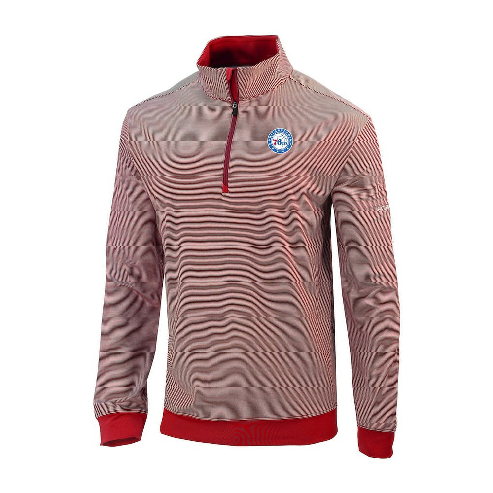 Columbia Philadelphia 76ers Omni-Wick Even Lie Quarter-Zip Top