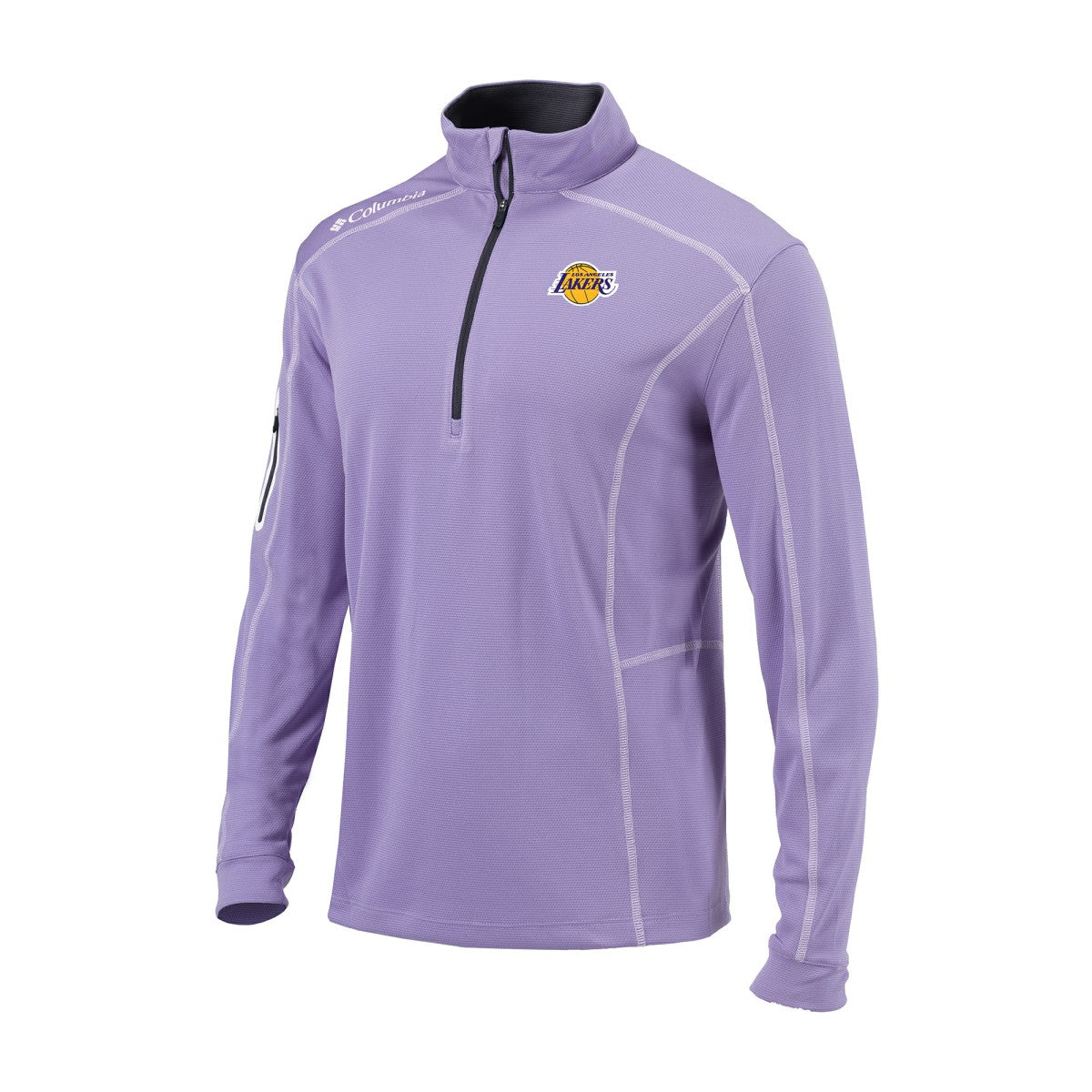 Columbia Los Angeles Lakers Omni-Wick Shotgun Quarter-Zip Jacket