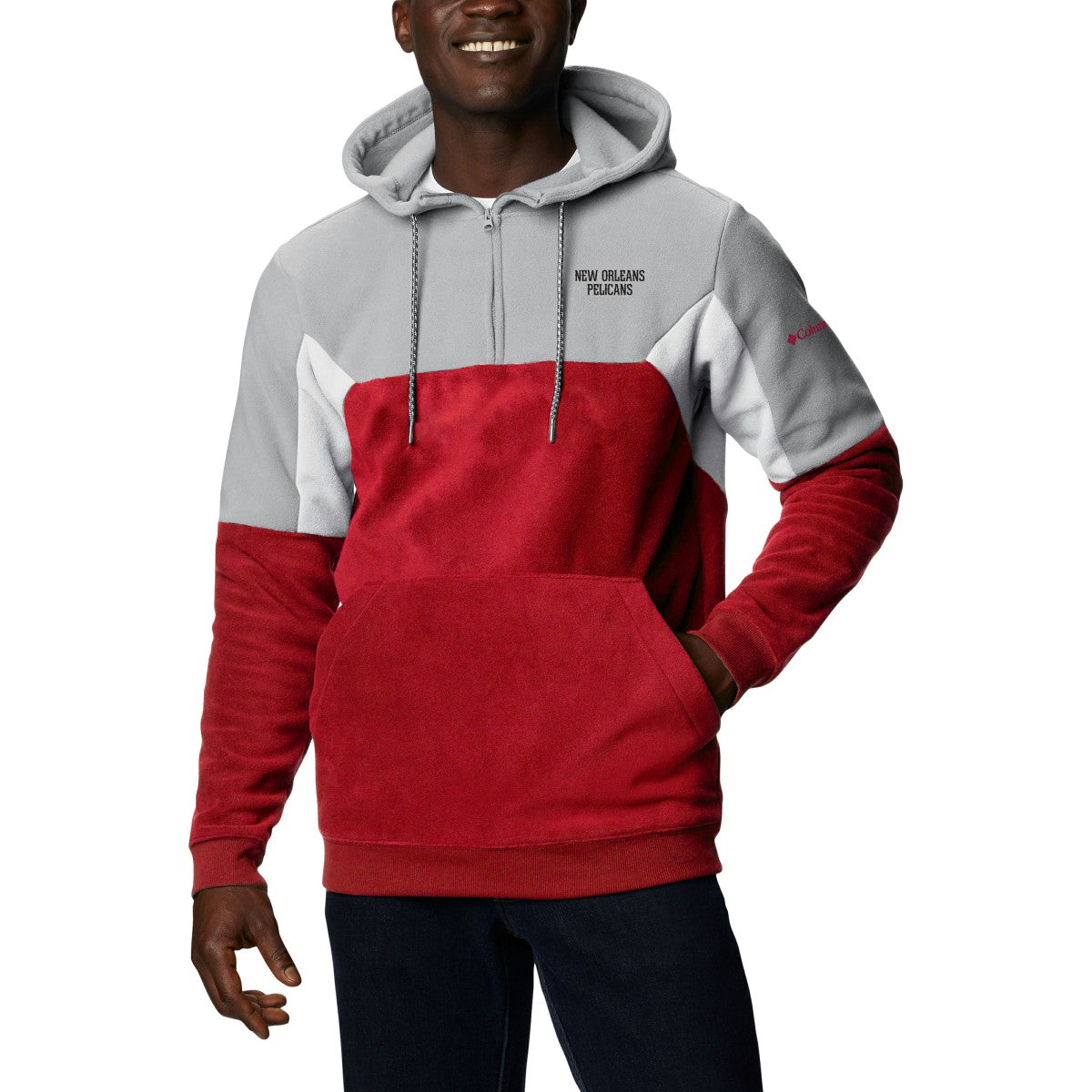 Columbia New Orleans Pelicans Men's Lodge Quarter-Zip Hoodie