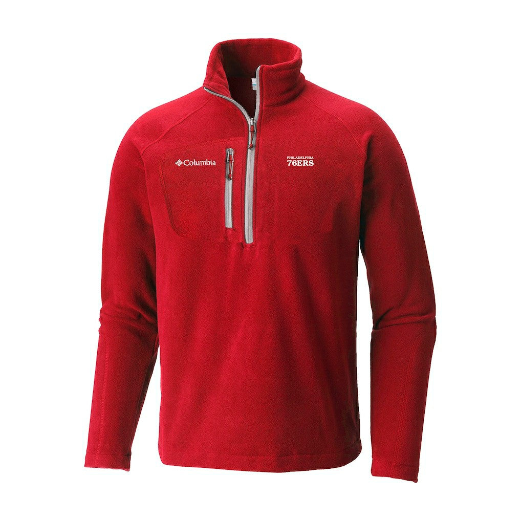 Columbia Philadelphia 76ers Fast Trek III Half-Zip Fleece Pullover