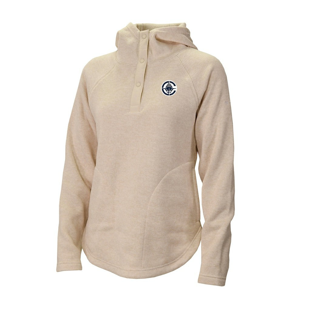 Columbia LA Clippers Women's Sweater Weather Quarter-Snap Hoodie