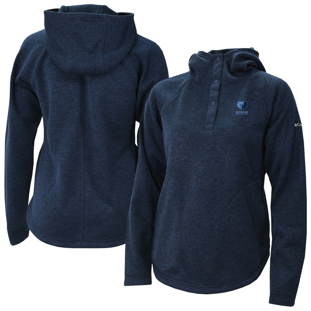Columbia Memphis Grizzlies Women's Sweater Weather Quarter-Snap Hoodie