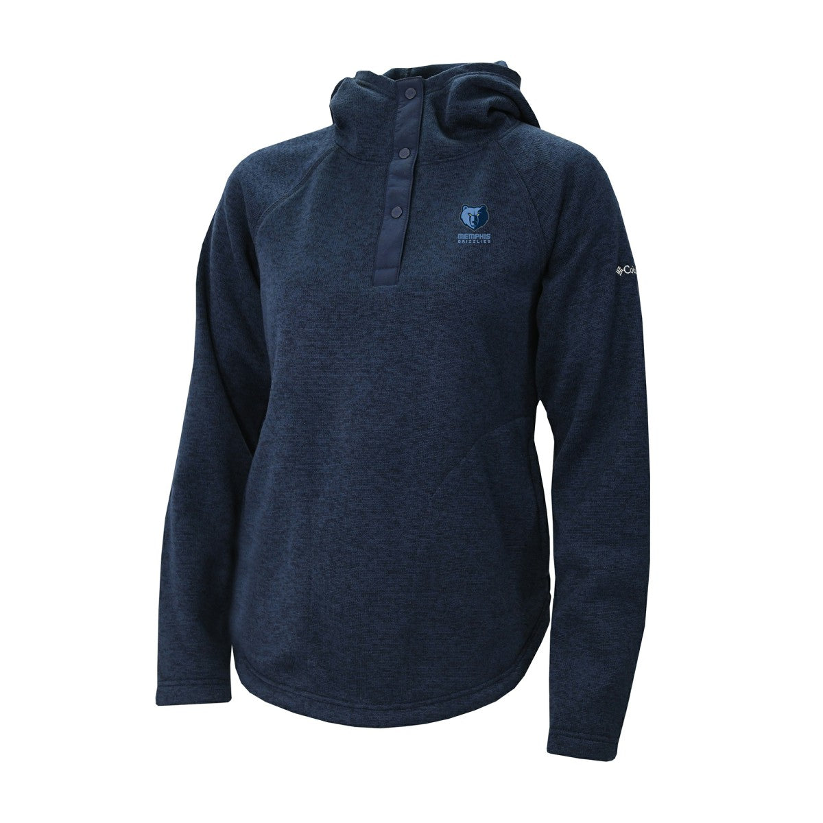 Columbia Memphis Grizzlies Women's Sweater Weather Quarter-Snap Hoodie