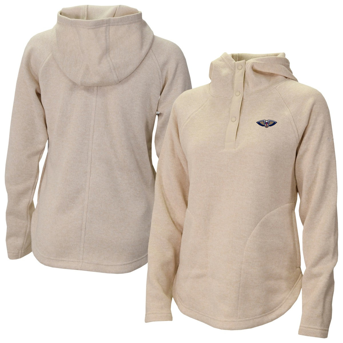 Columbia New Orleans Pelicans Women's Sweater Weather Quarter-Snap Hoodie