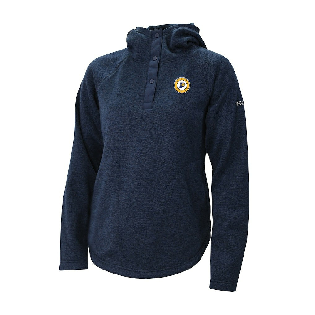 Columbia Indiana Pacers Women's Sweater Weather Quarter-Snap Hoodie