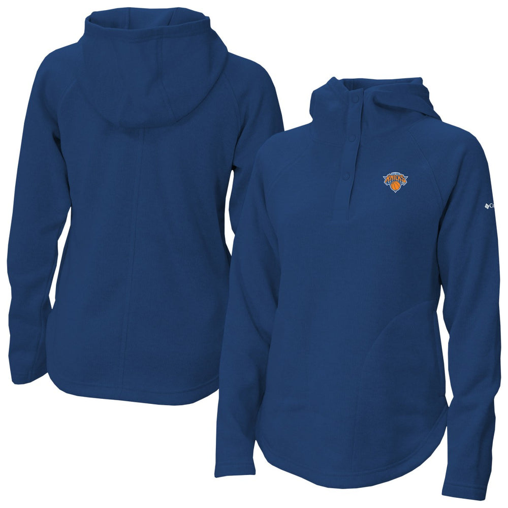 Columbia New York Knicks Women's Sweater Weather Quarter-Snap Hoodie