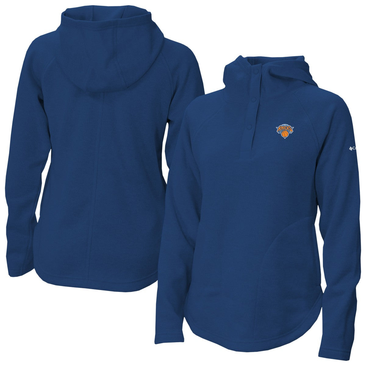 Columbia New York Knicks Women's Sweater Weather Quarter-Snap Hoodie