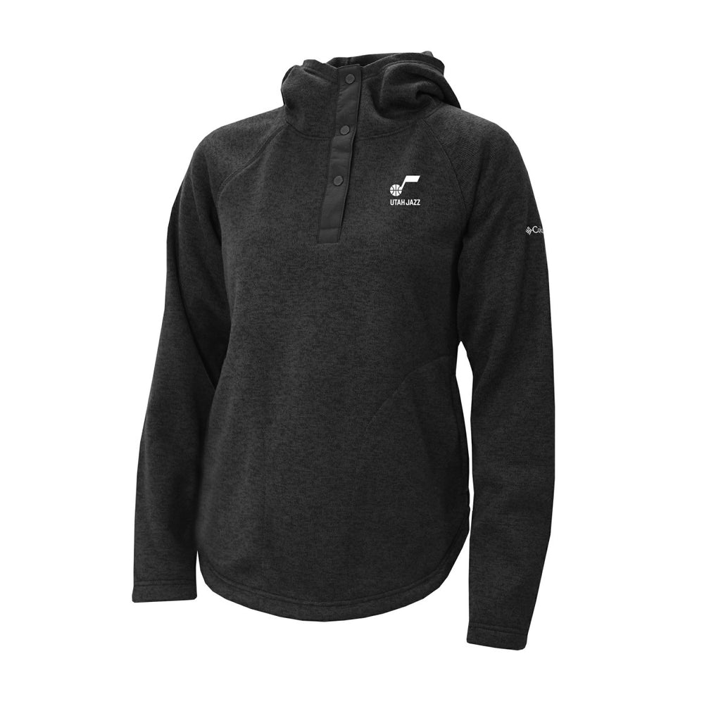 Columbia Utah Jazz Women's Sweater Weather Quarter-Snap Hoodie