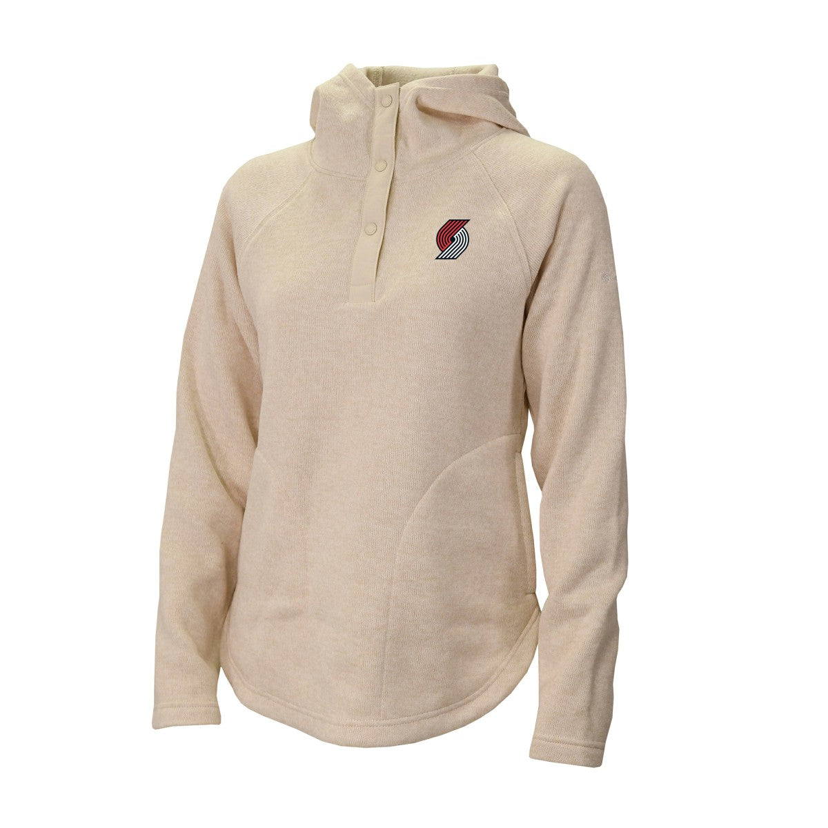 Columbia Portland Trail Blazers Women's Sweater Weather Quarter-Snap Hoodie