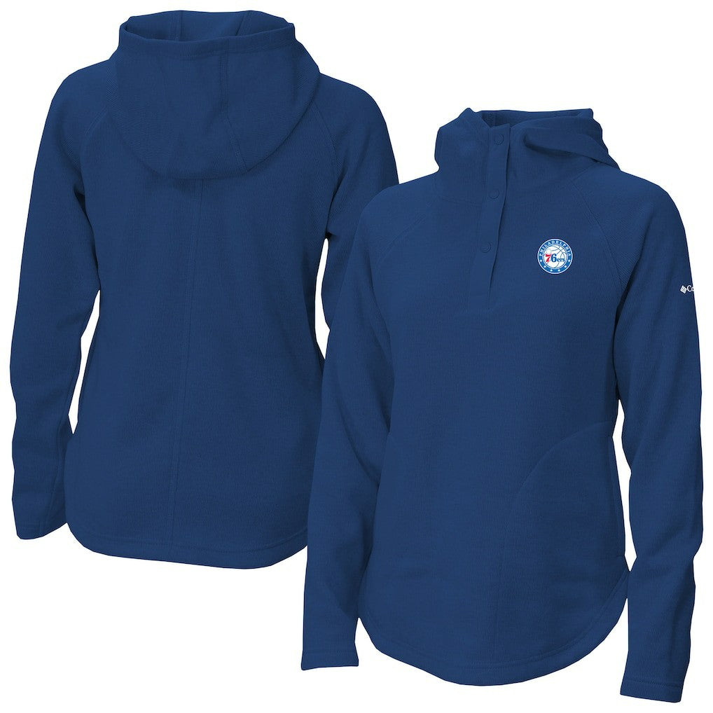 Columbia Philadelphia 76ers Women's Sweater Weather Quarter-Snap Hoodie