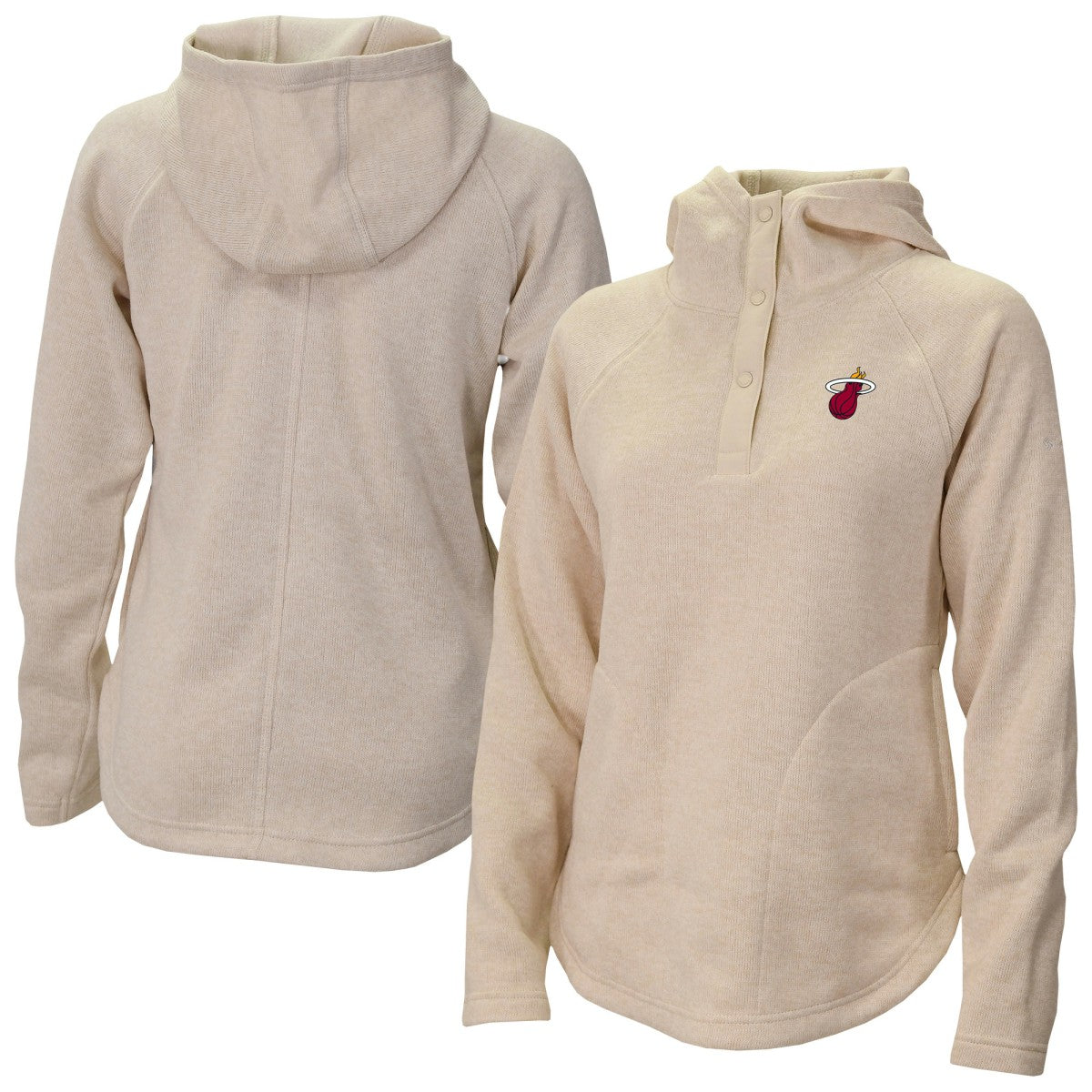 Columbia Miami Heat Women's Sweater Weather Quarter-Snap Hoodie