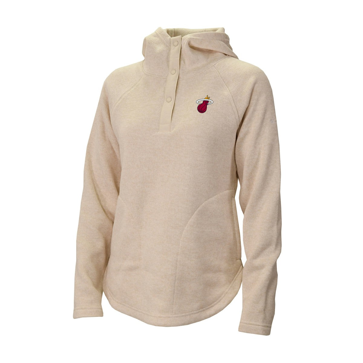 Columbia Miami Heat Women's Sweater Weather Quarter-Snap Hoodie