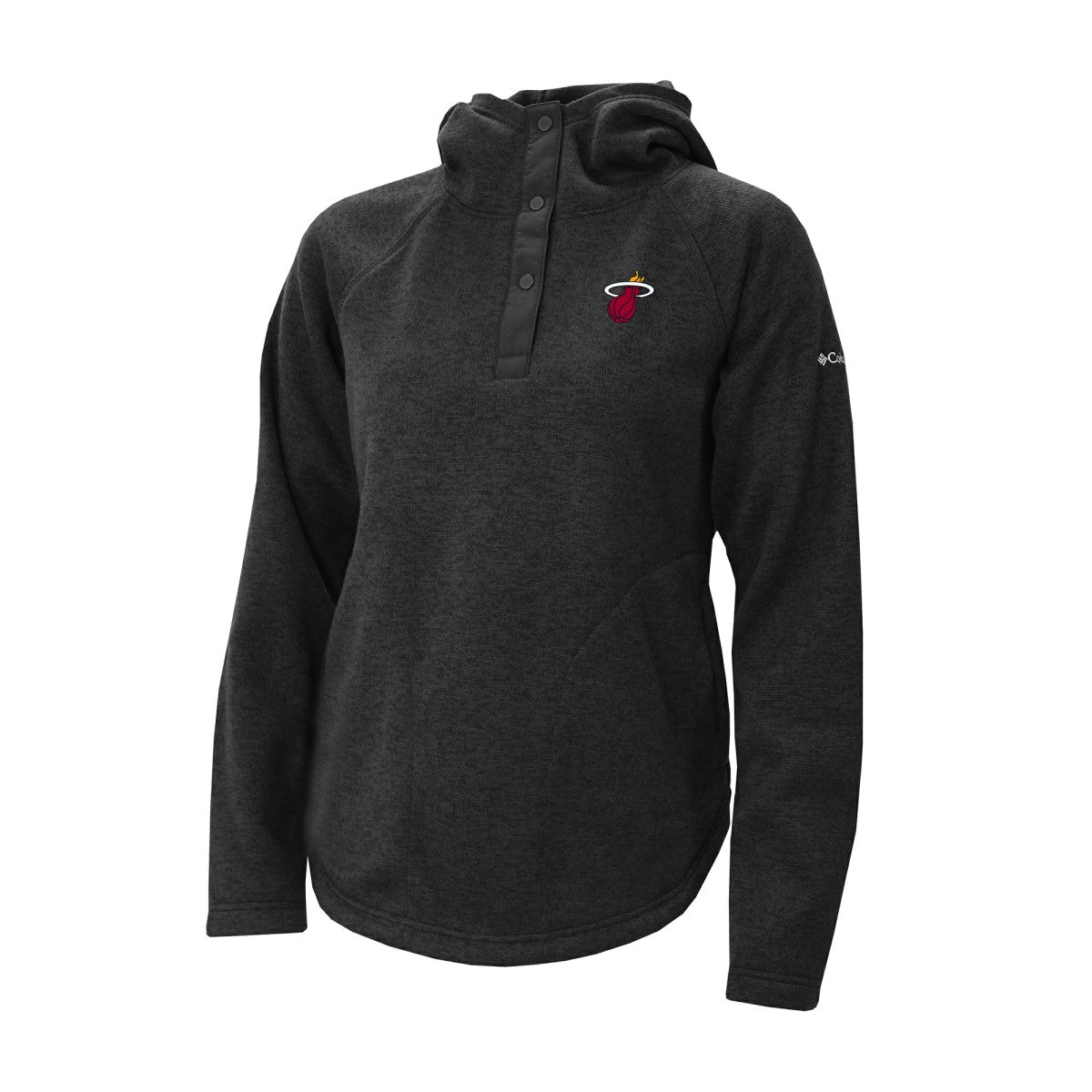 Columbia Miami Heat Women's Sweater Weather Quarter-Snap Hoodie