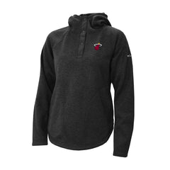 Columbia Miami Heat Women's Sweater Weather Quarter-Snap Hoodie