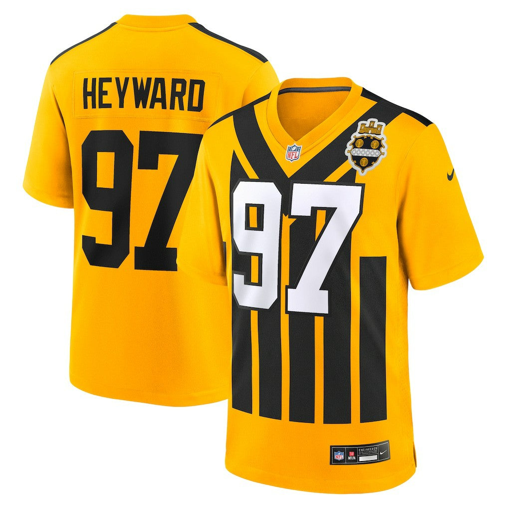 Cameron Heyward  Alternate 1933 Throwback Game Jersey - Pittsburgh Steelers Jerseys