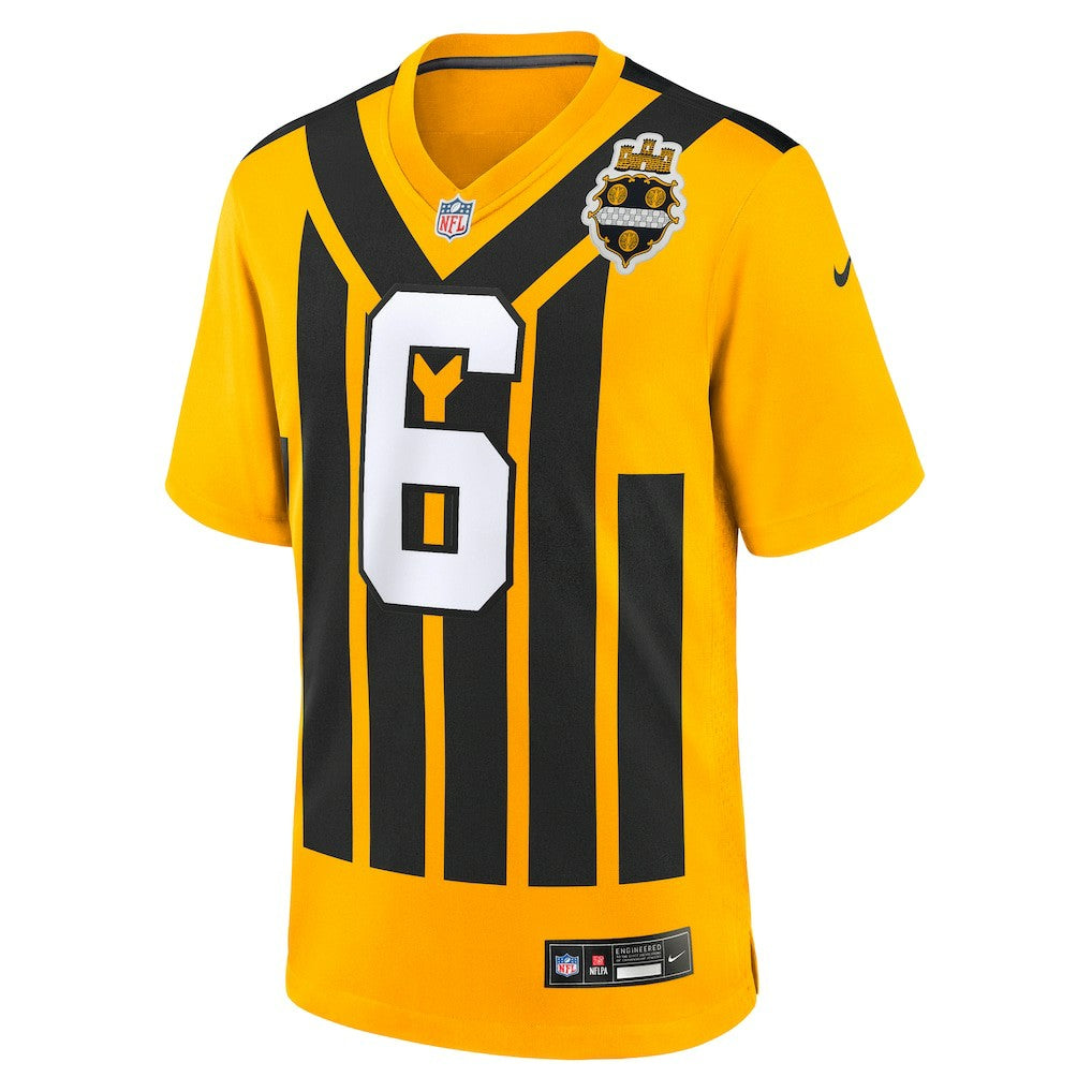 Patrick Queen  Alternate 1933 Throwback Game Jersey - Pittsburgh Steelers Jerseys