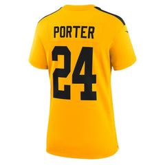 Joey Porter Jr.  Women's Alternate 1933 Throwback Game Jersey - Pittsburgh Steelers Jerseys