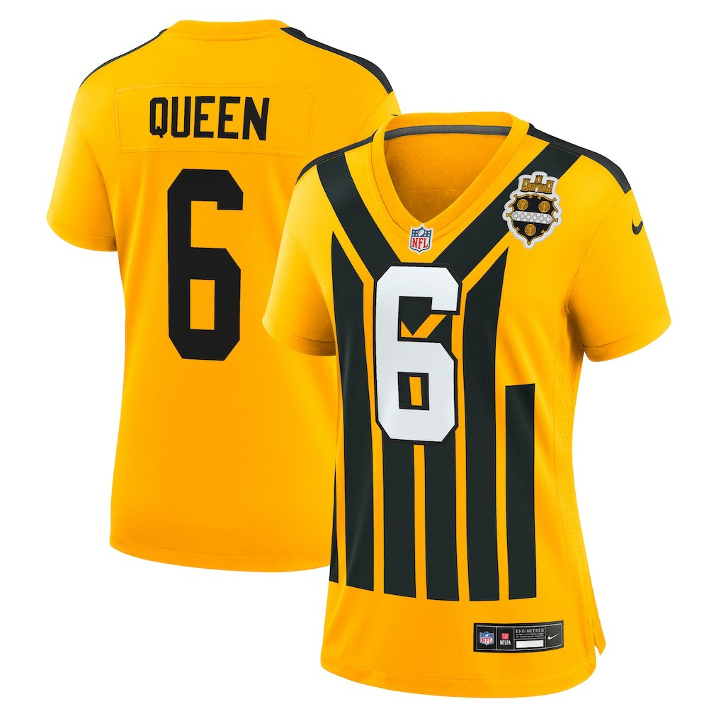 Patrick Queen  Women's Alternate 1933 Throwback Game Jersey - Pittsburgh Steelers Jerseys