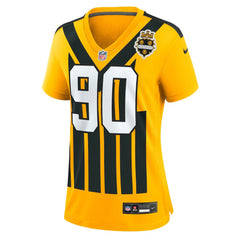 T.J. Watt  Women's Alternate 1933 Throwback Game Jersey - Pittsburgh Steelers Jerseys