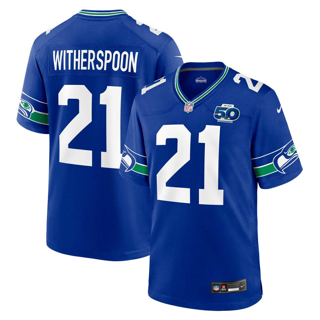 Devon Witherspoon  Alternate 50th Season Game Jersey - Seattle Seahawks Jerseys
