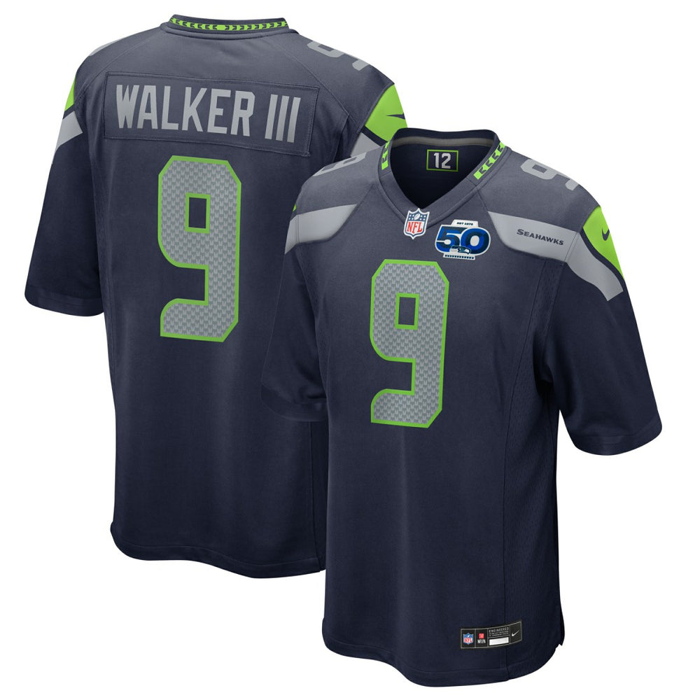 Kenneth Walker III  50th Season Game Jersey - Seattle Seahawks Jerseys