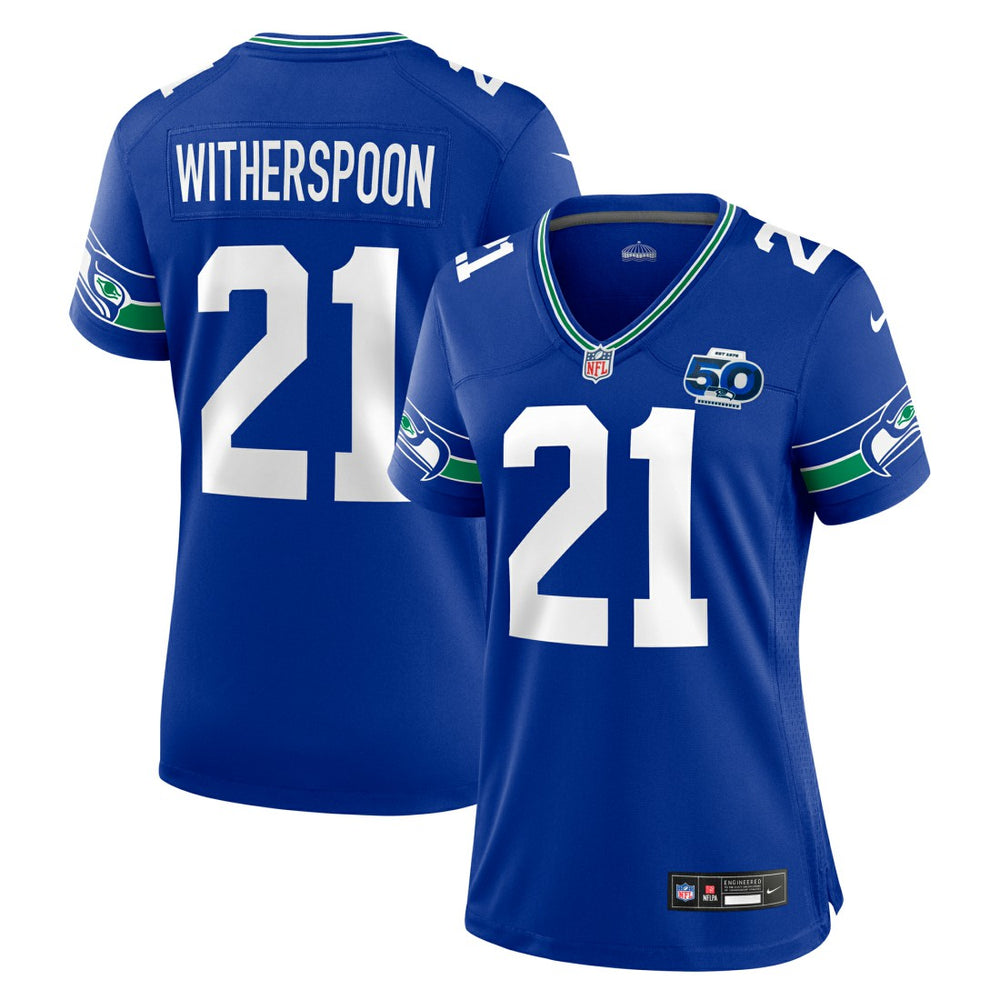 Devon Witherspoon  Women's Alternate 50th Season Game Jersey - Seattle Seahawks Jerseys