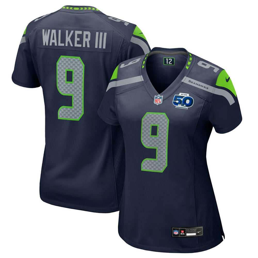 Kenneth Walker III  Women's 50th Season Game Jersey - Seattle Seahawks Jerseys