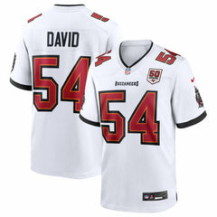 Lavonte David  50th Season White Game Jersey - Tampa Bay Buccaneers Jerseys