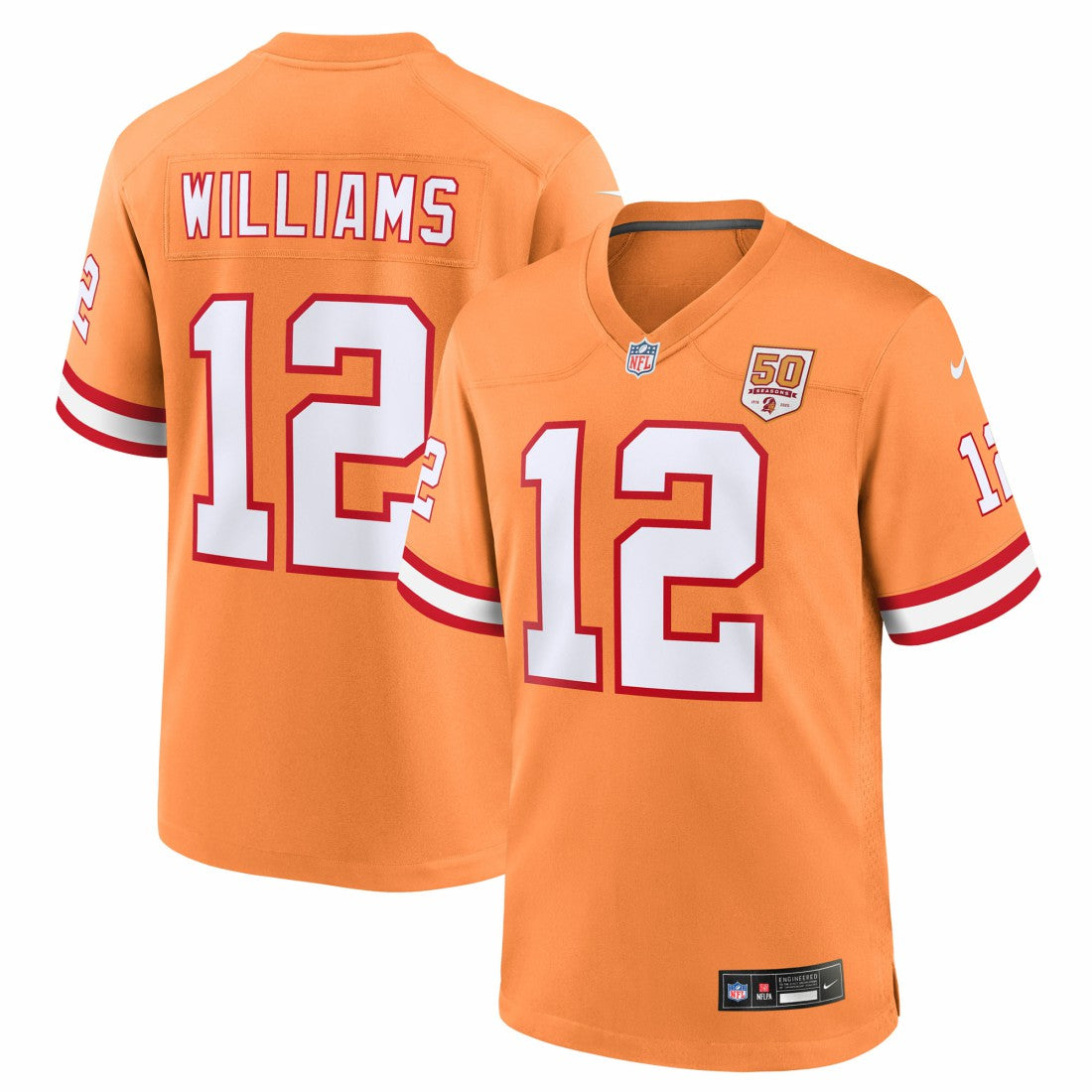 Doug Williams  50th Season Game Jersey - Tampa Bay Buccaneers Jerseys