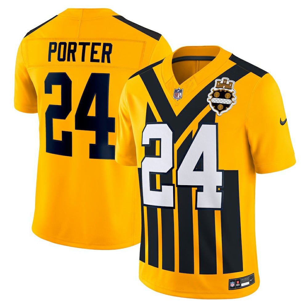 Joey Porter Jr.  Alternate 1933 Throwback Vapor F.U.S.E. Limited Jersey - Pittsburgh Steelers Jerseys